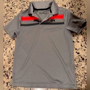 Boys size medium under armour polo